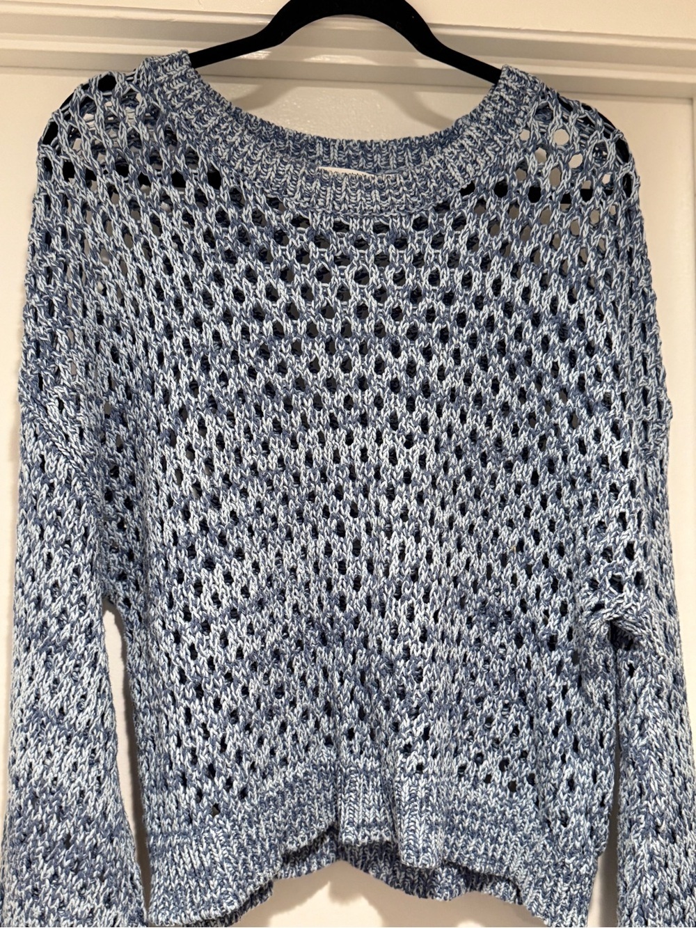 Roller Rabbit Blue Open Knit Sweater - Picture 2 of 6
